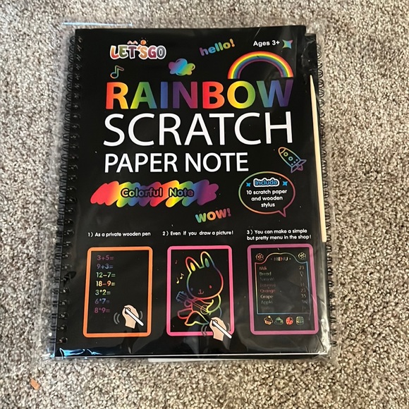 Other - Rainbow scratch paper notes